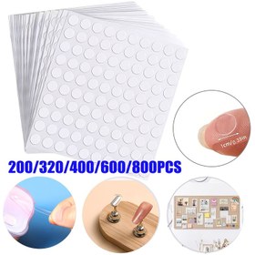Resim 200/320/400/600/800 adet Ofis Malzemeleri Şeffaf Çift Taraflı Yapışkan Noktalı, Posterler, Balon DIY El Sanatları, Kağıt, Cam Kendinden Yapışkan Noktalı, Günlük Hayat İçin Uygun. Tatil Partisi Süslemeleri 