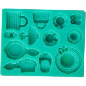 Resim Coşan Pastacılık Silikon Kalıp A,yeşil Bayan Set 