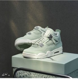 Resim Nike Air Jordan 4 Retro 'seafoam' Basketbol Ayakkabısı-sportxoutlet Mint Yeşili 