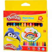 Resim Play-Doh Mum Pastel Boya Crayon Yuvarlak 12 Renk CRN-CR004 