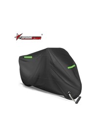 Resim Jeemson 96.5 İnç Motosikletler İçin Siyah Dört Mevsim Korumalı Kılıf - Güneş Ve Suya Dayanıklı, Ev Ve Dışarıda Kullanıma Uygun 