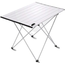 Resim Kamp Ayısı Orta Boy Alüminyum Katlanabilir Kamp Ve Piknik Masası, Çantalı, Gri Gri 