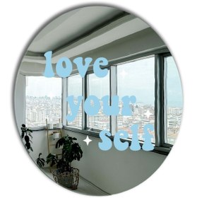 Resim Yuvarlak Ayna, Pinterest Ayna, Renkli Duvar Dekoru, Pinterest Oda Dekoru, Kırılmaz Dekorafif Ayna 