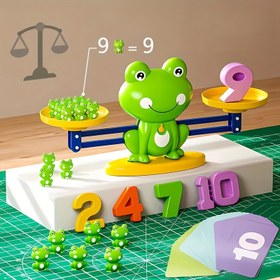 Resim Interaktif Froggy Balance Matematik Öğrenme Kiti - Sayı Blokları, Bulmacalar ve Renkli Görseller ile Bilişsel ve Mantıksal Eğitim - Ekleme ve Çıkarma Arithmetik Öğretimi için İdeal, Frog Math 