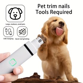 Resim Elektrikli Pet Tırnak Taşıyıcı USB Şarj Edilebilir Pet Bakımı Tırnak Taşıyıcı Kediler ve Köpekler İçin Uygun Sessiz Nazik Ev Bakımı Taşıyıcı 