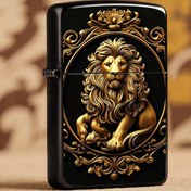 Resim Lüks Aslan Desenli Metal Işık - Vintage Tarzı, İncelikli El Sanatları, Mükemmel Babalar Günü Hediyesi, Herhangi Bir Işık Aletine Şarkı Ekler (Dolum Sıvısı Dahil Değil), Şık Işık Aleti, Sophisticated Aksesuar, Zarif Tasarım 