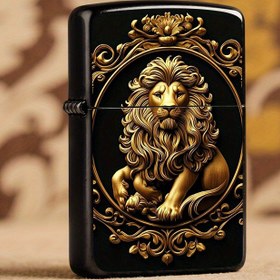 Resim Lüks Aslan Desenli Metal Işık - Vintage Tarzı, İncelikli El Sanatları, Mükemmel Babalar Günü Hediyesi, Herhangi Bir Işık Aletine Şarkı Ekler (Dolum Sıvısı Dahil Değil), Şık Işık Aleti, Sophisticated Aksesuar, Zarif Tasarım 