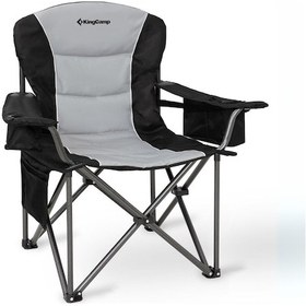 Resim Kingcamp Juniper Bel Destekli Ultra Konforlu Xl Kamp Sandalyesi Blk/grey Siyah - Gri 