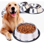 Resim Paslanmaz Çelik Metal Mama Kabı 15 Cm. 