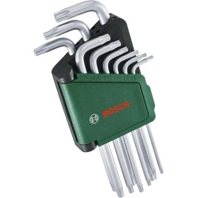 Resim Bosch Alyan Anahtar Takımı Torx 9 Parça Yüksek Kaliteli Çelik Malzeme 