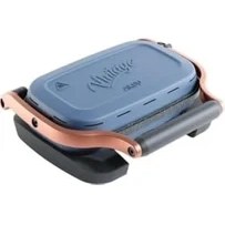 Resim Vintage Waffle Makinesi Double Mavi T62W 