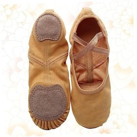 Resim GALPADA 1 Çift Kızlar Için Bale Çizmeleri Yürümeye Başlayan Kızlar Için Bale Ayakkabıları Yetişkin Dans Ayakkabıları Cep Ayakkabı Kızlar Için Bale Terlik Çan Dans Ayakkabıları Bale 