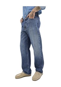 Resim Jack & Jones Erkek Eddıe Jj Cooper Loose Lif Jean Pantolon 12261693 Mavi 