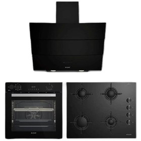 Resim Arçelik AFC 361 S + OCD T 651 ES + P 12 YES Yeni Pro Siyah Ankastre Set 