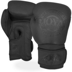 Resim Joya Eskitme Siyah Deri Kick Boks Eldiveni - 10 OZ 