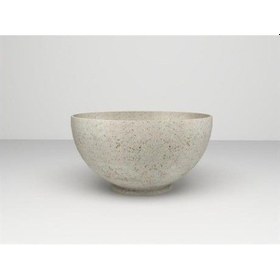 Resim Nuano Consept Krater Serisi Yuvarlak Saksı Bej 60x33 