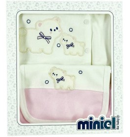 Resim Minikel Happy Bear Yenidoğan 5'li Zıbın Takımı 