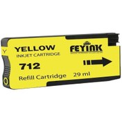 Resim FEYİNK Feyink Hp 712 Yellow Y Mürekkep Dolumlu Feyink Kartuş 29ml 
