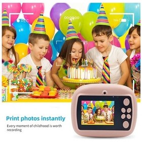 Resim Meridiangoods Portable Mini Foto Yazıcı Thermal Recording Paper 18 Rulolar Anında Baskı Dıy Çalışma Notları Açık Mavi 