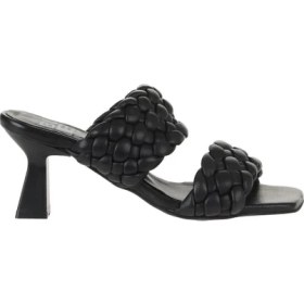Resim Bueno Shoes Siyah Deri Kadın Topuklu Terlik 01WY6804 01WY6804 