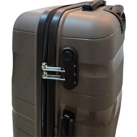 Resim Basarideri Dalgalı Silikon 3'lü Valiz Set Vizon Vizon 