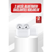 Resim Zengezur 3.nesil Ios Android Uyumlu Bluetooth 5.0 Beyaz Çağrı Cevaplama 