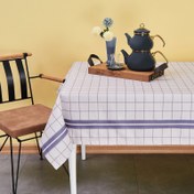 Resim Nuvomon Border Süet Dokulu Masa Örtüsü - 140x220 cm 