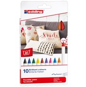 Resim Edding Kumaş Boyama Kalemi 10 Lu Basıc 4600 