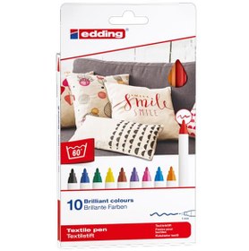 Resim Edding Kumaş Boyama Kalemi 10 Lu Basıc 4600 