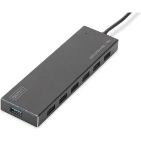Resim Digitus 7 Port USB 3.0 Hub, 5V/3,5A güç adaptörü dahil, alüminyum&lt;br&gt;Digitus USB 3.0 Office Hub, 7-Port 