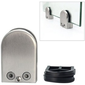 Resim Sones 15-20mm İçbükey Kavisli Alt Mat Cilalı 201 Paslanmaz Çelik Sabit Klips Korkuluk Cam Ahşap Katman Tahta Kelepçe Braketi 