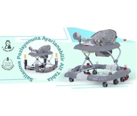 Resim 9228 Kiddy Yürüteç Sallanır Müzikli Oyuncaklı Bebek Yürüteç Örümcek 