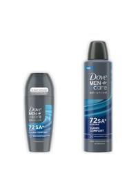 Resim Dove Men +care Advanced Erkek Deodorant Clean Comfort 150 Ml + Clean Comfort Roll On 50 Ml 