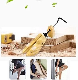 Resim REVAHI Ayakkabı Ağaçları Erkek ve Kadınlar için Ahşap Ayakkabı Sedyesi, Ayakkabı Desteği Ayarlanabilir Genişletici Ayakkabı Genişliği ve Yüksekliği, Ayakkabı Şekillendirici Raf (Renk : Sarı, Beden : L(4 