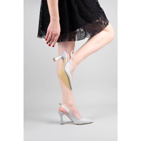 Resim Birikon Sandor Çubuk Boncuklu Stiletto Gümüş 