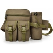 Resim Kanvas Çok Fonksiyonlu Bel Çantası Haki 855830 Yeşil 