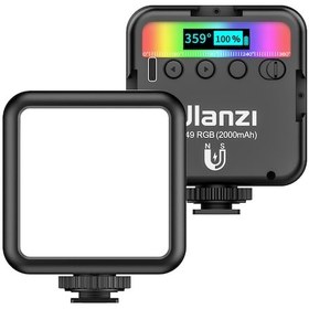 Resim Dofolink Ulanzi Vl49 Rgb Led Işık 2500k-9000k Crı95+ 2000mah Pilli Manyetik Arka 359 Renkli Mod 