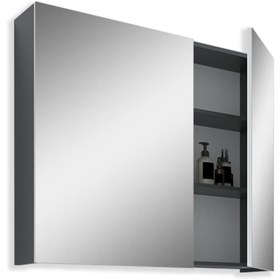 Resim TETA HOME Tokyo 80CM Mdf Banyo Üst Aynalı Dolap 