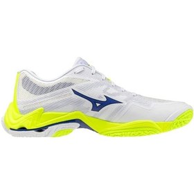 Resim Mizuno Wave Lightning Elite Unisex Voleybol Ayakkabısı Beyaz / Sarı Çok Renkli 