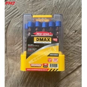 Resim Dmax Ph2 Stoplu Vida Sıkma Ucu Mıknatıslı Çift Yönlü Yıldız Bits Uç 10 Adet 