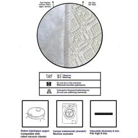 Resim Harikabirev Bulaşık Kurutma Matı Kurutma Örtüsü Tezgah Üstü Bulaşıklık 40X50CM Yıkanabilir | Zebra Desenli-2 