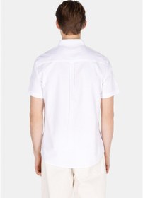 Resim Colin's Colins Regular Fit Shirt Neck Düz Erkek Beyaz Kısa Kol Gömlek Cl1073847 Cl1073847 Q1.v1 Wht Beyaz 