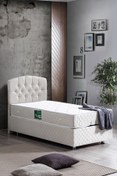 Resim Setay Efes Baza Başlık, Comfort Yatak Seti, Krem 