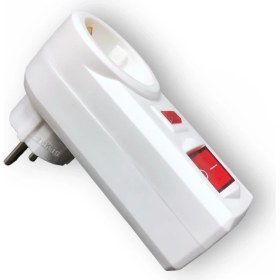 Resim Tek-İş Akım Korumalı Fiş Priz Anahtarlı Elektrik Prizi Beyaz Renk Yüksek Dayanıklılık 