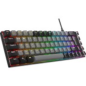 Resim Acer Emachines EAK68 Gri/siyah USB Rgb Backlight Red Swıtch Mekanik Q 68 Tuşlu Mini Gaming Oyuncu Klavye 