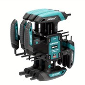 Resim LIBRATON 14 adet T-Handle Allen Anahtar Seti - Krom Vanadyum Çelik, Metrik ve SAE, Uzun Hex Anahtarlar ile Depolama Rafı için Otomotiv ve Bisiklet Tamiri, Otomotiv Tamir Araçları | Kompakt Araç Seti | Dayanıklı Yapı, Anahtar Seti 