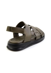 Resim Bambi Haki Leather Erkek Sandalet E05433501043 Haki 