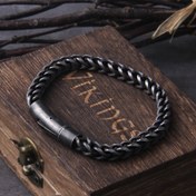 Resim Erkekler için Paslanmaz Çelik Bilezik - Retro Punk Rock Motosiklet Zincir Tasarımı, Gunmetal Siyah Bitiş, Dayanıklı & Şık Takı Kocaya Doğum Günü Hediyesi, Keskin Erkek Moda Aksesuarı, Sofistike Sunum 