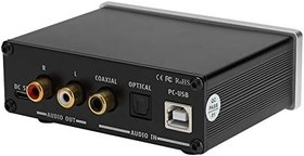 Resim Taşınabilir Stereo Kulaklık Amplifikatörü, 3.5MM Kulaklıklar için Kulaklık Amplifikatörü ile DAC Kod Çözme Ses Dekoderi (Gümüş) 