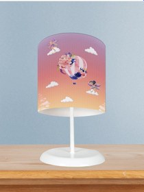 Resim Mekta Home Bebek Ve Çocuk Odası Uçan Balon Ve Çiçek Desenli Abajur 